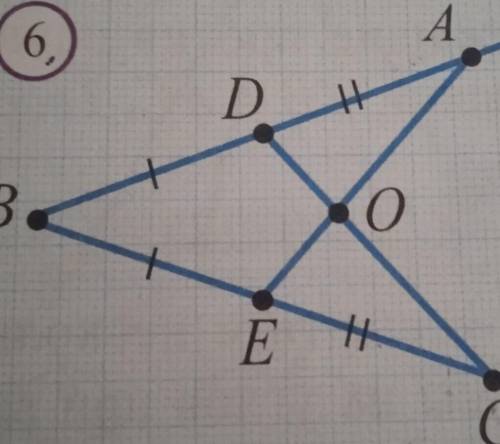 Покажите на рисунке шесть что <ВАО = < ВСО