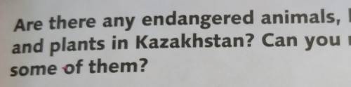 Are there any endangered animals, birds and plants in Kazakhstan? Can you name some of them?