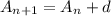 A_{n+1} = A_{n} + d