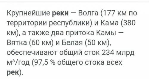 Сообщение о внутренних реках Республики Татарстан