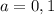 a = 0,1