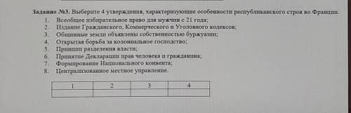 Выберите 4 утверждения характеризующие особенности республиканского строя во Франции