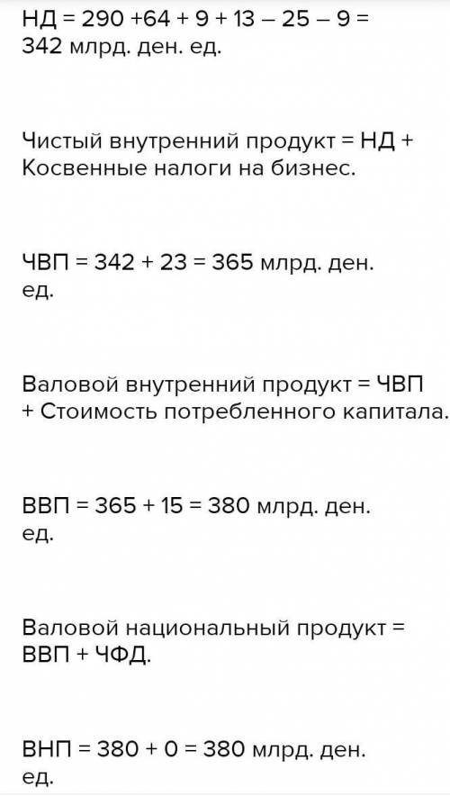 3. В стране получите следующие данные (в миллионах долларов США): Арендная плата 24 Расходы на потре