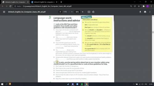 найти аудиозапись к 4 упражнению (Infotech English for Computer Users 4th ed - это учебник). В упраж