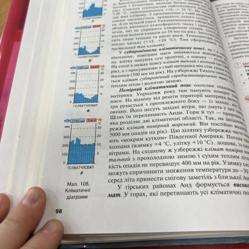 Или, Клі, Тема: Визначення типів клімату Південної Америки за кліматичними діаграмами 1. Уважно розг