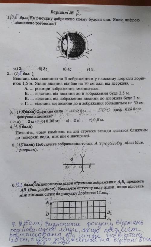 визначте фокусну відстань розсіювальної лінзи,якщо предмет розташован від лінзи на відстані 20 см,а