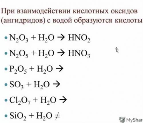 Сделать химические реакции