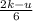 \frac{2k-u}{6}