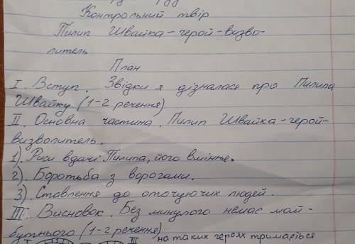 , надо сочинение по этому плану про козака Швайку, из твору Джури козака Швайки