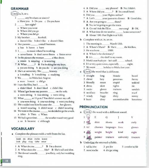 Требуется решить только vocabulary.