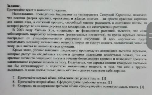 7. Прочитайте первый абзац. объясните его роль в тексте. 8. прочитайте второй абза. сформулируйте пр