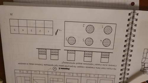 На столе стоит пять стаканов с водой. На рисунке даны 3 проекции. Сколько воды в каждом стакане, есл