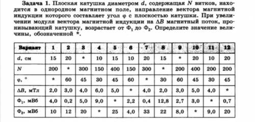 с заданием по физике. Вариант 9