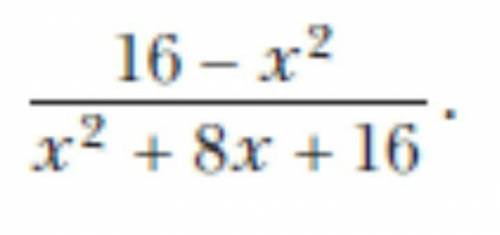 Сократите дробь 16-х²/х²+8х+16