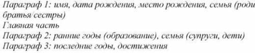 Напишите биографию на английском про маму