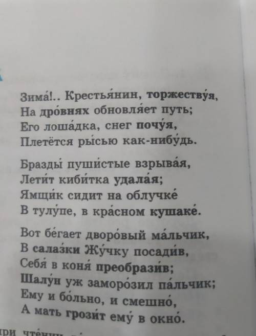 Евгения Онегин отрывок зима написать про что вижу и что слышу