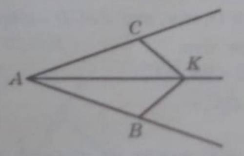 , Дано: AK - биссектриса угла CAB;KA - биссектриса угла CKB;Доказать:∆ACK = ∆ABK
