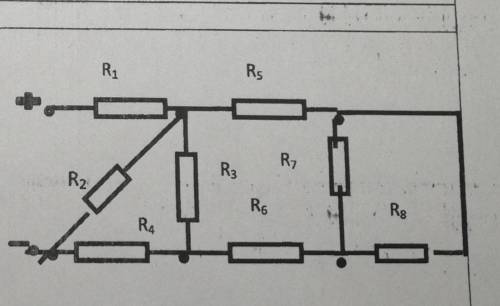 Нужно найти R эквивалент R1-24 ОмR2-48 ОмR3-20 ОмR4-4 ОмR5-3 ОмR6-9 ОмR7-24 ОмR8-72 ОмДаю 300б