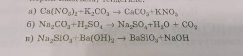 ПЛ Напишите полные и приведенные ионные уравнения следующих реакций