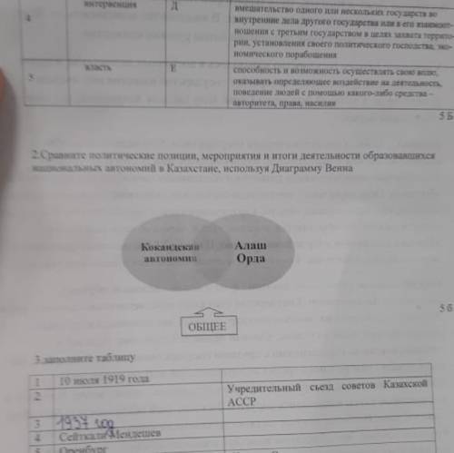 Пе 2.Сравните политические позиции, мероприятия и итоги деятельности образовавшихся национальных авт