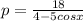 p=\frac{18}{4-5cosx}