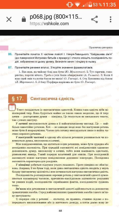 З'ясуйте значення фразеологізмів 87 вправа