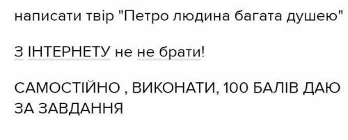 твір має бути десь на сторінку аркуша А4ТВІР НАТАЛКА ПОЛТАВКА КОТЛЯРЕВСЬКОГО , ХТО ЧИТАВ )