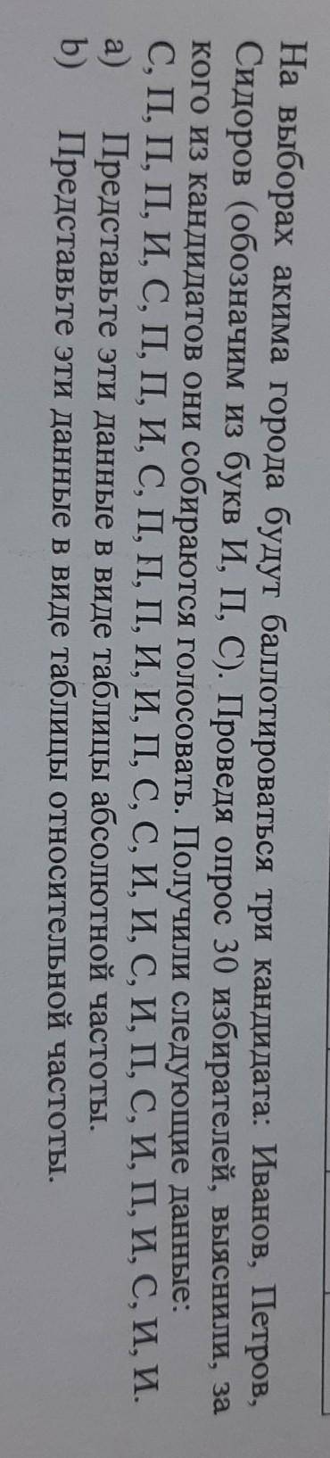 На выборах акима города будут три кандидата: Иванов, Петров, Сидоров (обозначим из букв И, П, С). Пр