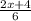 \frac{2x+4}{6}