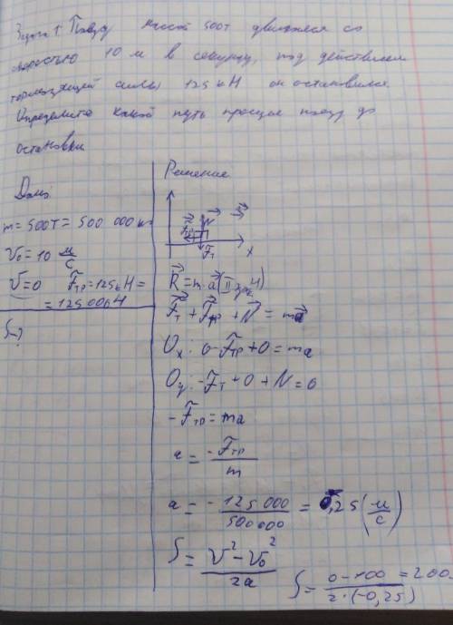 Автодрезина массой 12 т везет равноускоренно платформу массой 8 т. Какова сила натяжения сцепки, есл