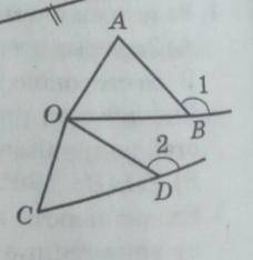 на рисунку OB=OD, кут AOB=кут COD, кут 1=кут 2. знайти довжину відрізка OC, якщо AO+OB = 15см, OD=7