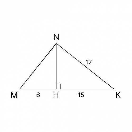 Найди площадь трапециНайди площадь треугольника MNKи, изображённой на рисунке
