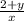 \frac{2 + y}{x}