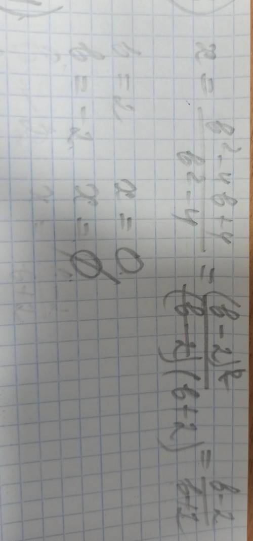 3. В залежності від параметра ь розв'яжіть рівняння (b² - 4)x = b²- b4 + 4