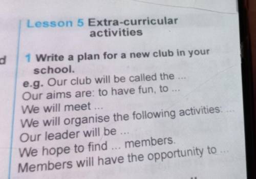 PLS...♥︎♥︎..10 ball♥︎♥︎..Write a plan for a new club in your school