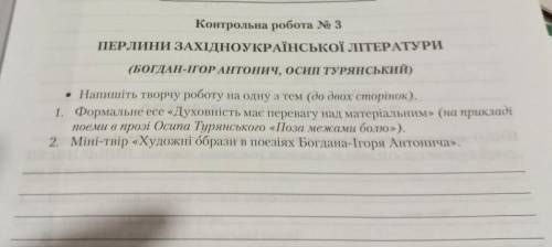 написать твір на любую из тем