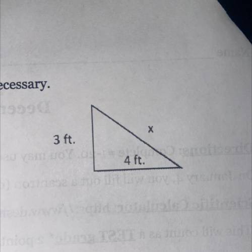 Find the length of the hypotenuse.round to the nearest tenth of necessary(68 pts)