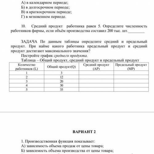 У меня кр 6.Предельный продукт принято анализировать для: А) оценки производительности труда одного