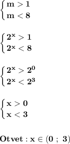 \displaystyle\bf\\\left \{ {{m1} \atop {m1} \atop {2^{x} 2^{0} } \atop {2^{x} 0} \atop {x