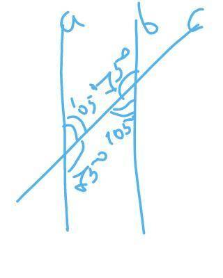 Дано :а параллельна б с-секущая, угол 3 =75° найти : все углы