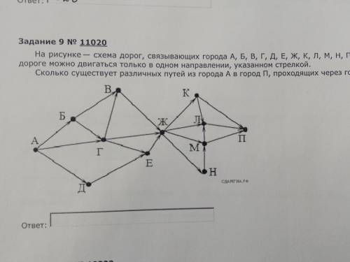 На рисунке — схема дорог, связывающих города А, Б, В, Г, Д, Е, Ж, К, Л, М, Н, П. По каждой дороге мо