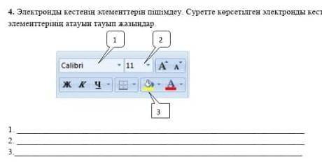 Электронды кестенің элементтерін пімімдеу.