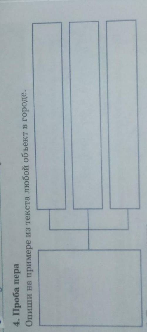 Проба пера. Напиши на примере из текста Любой объект в городе
