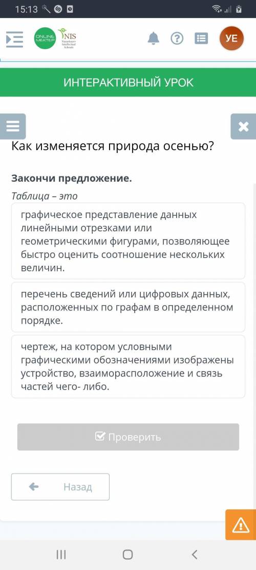 Таблица -это графическое представление данных линейными отрезками или геометрическими фигурами, позв