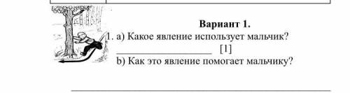 А)какое явление использует мальчик? b)как это явление мальчику