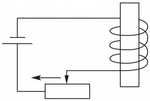 Як зміниться підіймальна сила електромагніту, якщо повзунок реостата перемістити в напрямку, зазначе