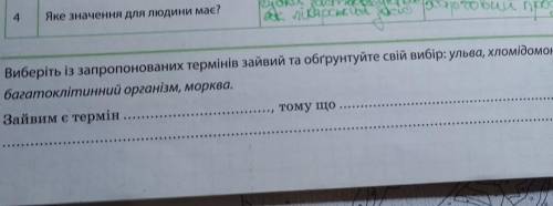 , задание шесть на фото, який термін зайвий и чому