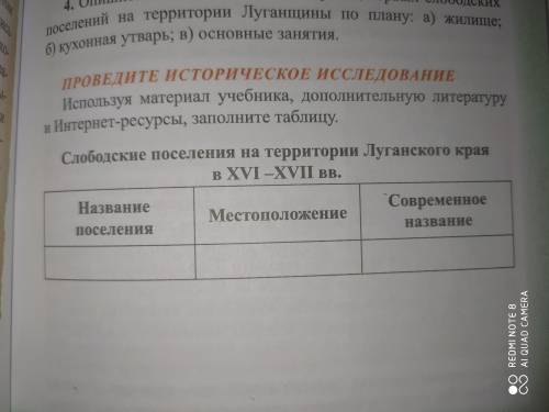 История отечества. 7-8 класс. Книга ЛНР нужно сделать таблицу