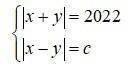 Математика №1Найдите такие c, где система уравнений имеет (x, y) пару решений
