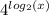 4 {}^{ log_{2}(x) }